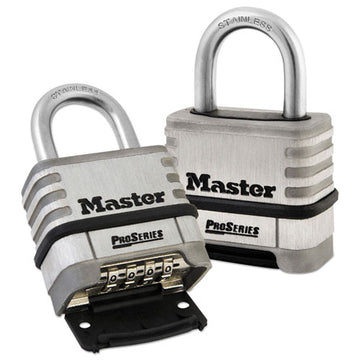 Master Lock® Proseries Stainless Steel Easy-to-set Combination Lock, Stainless Steel, 5-16" freeshipping - TVN Wholesale